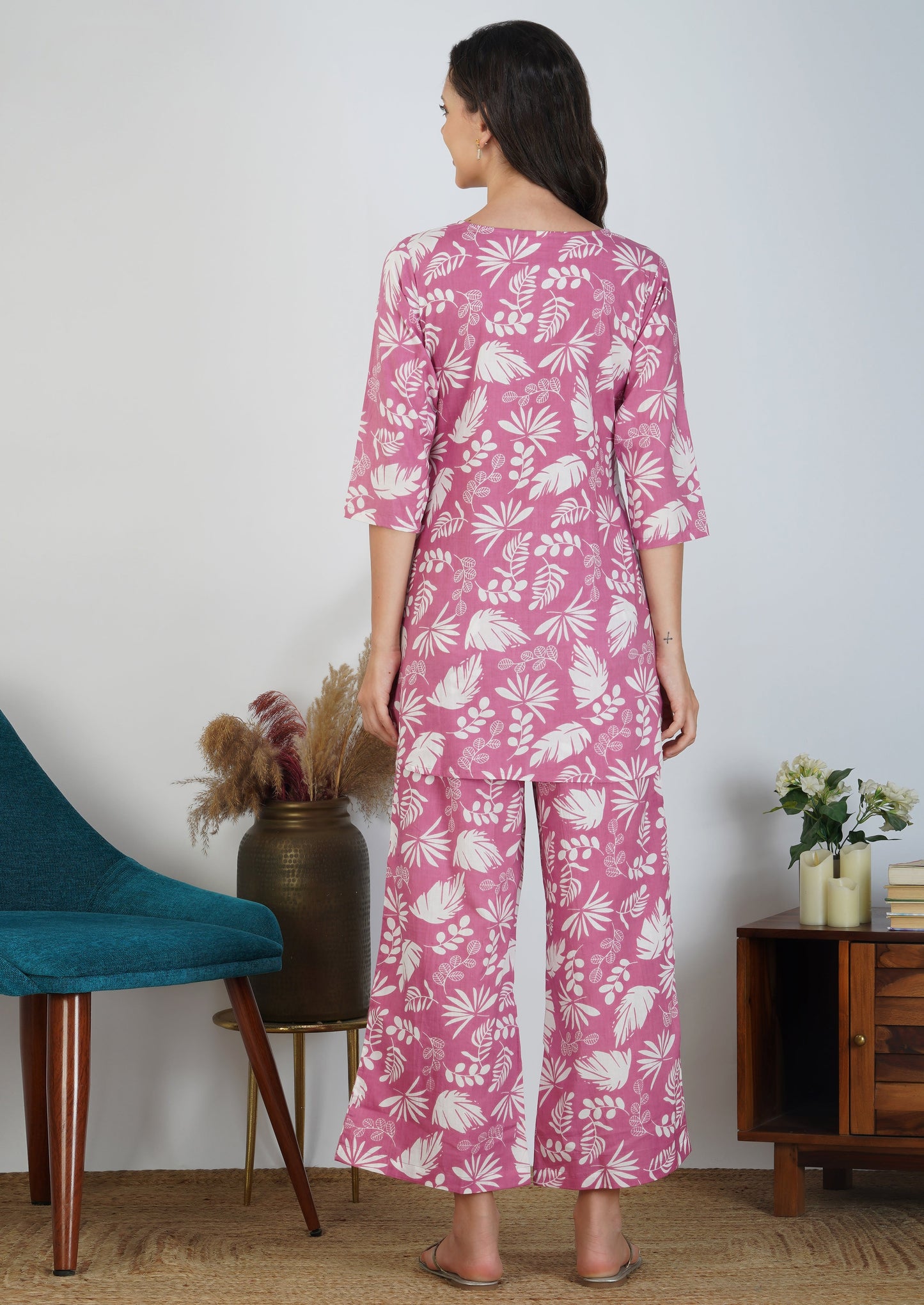 Baby Pink Charm Cotton Loungewear