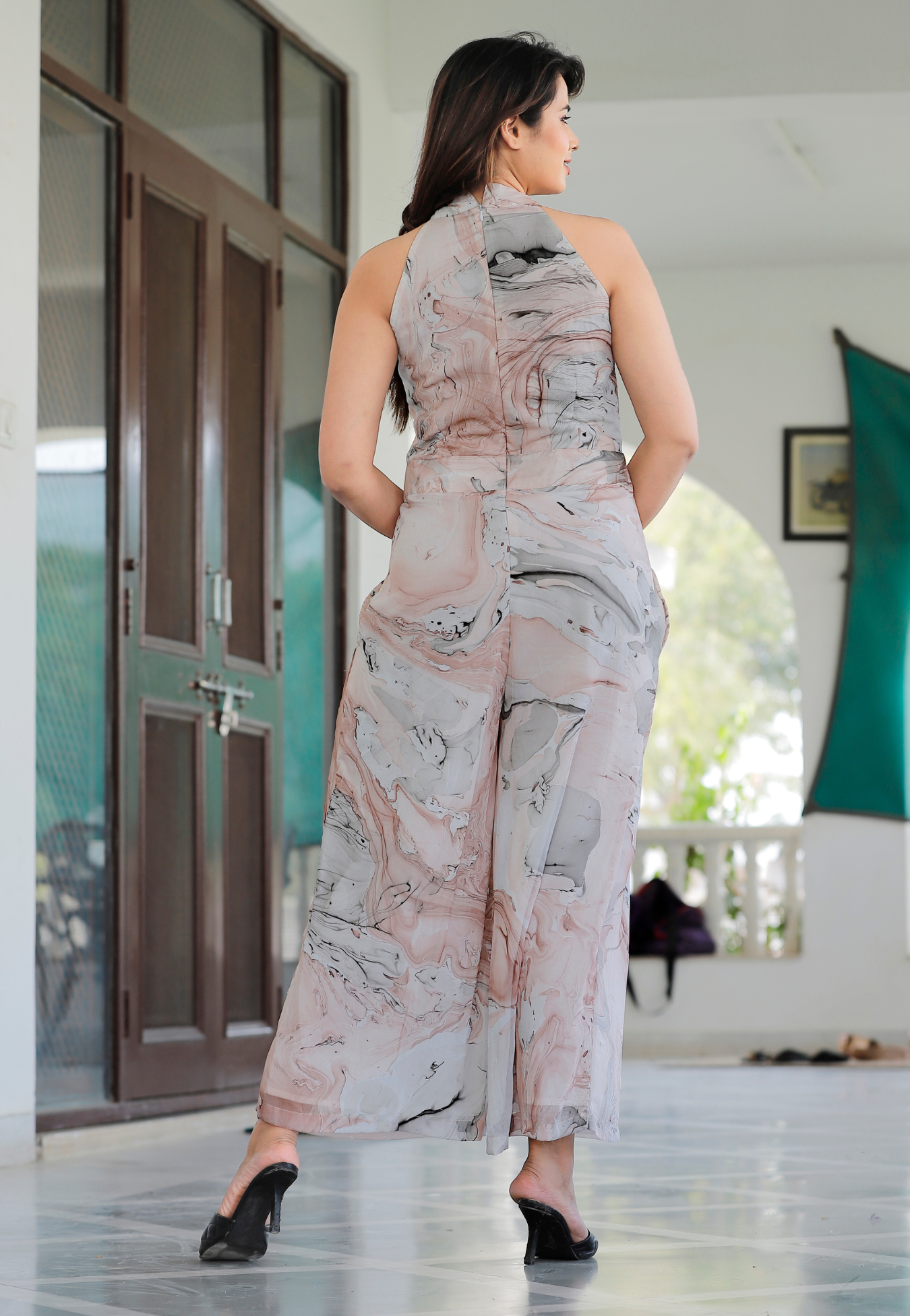 Brown Italian Marble Jumpsuit