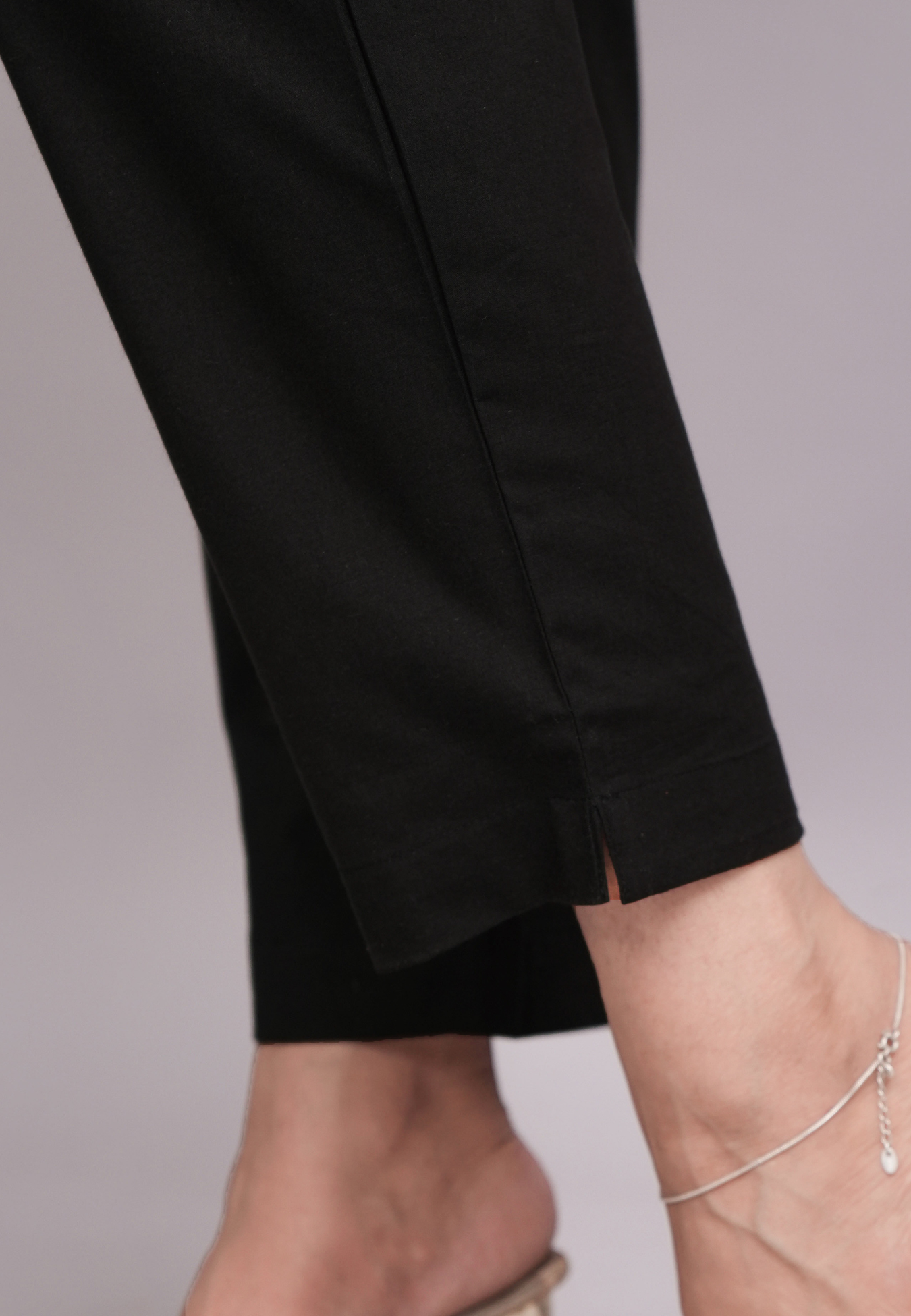 Jet Black Cotton Pants for Women – Soft, Stylish Daily Bottoms
