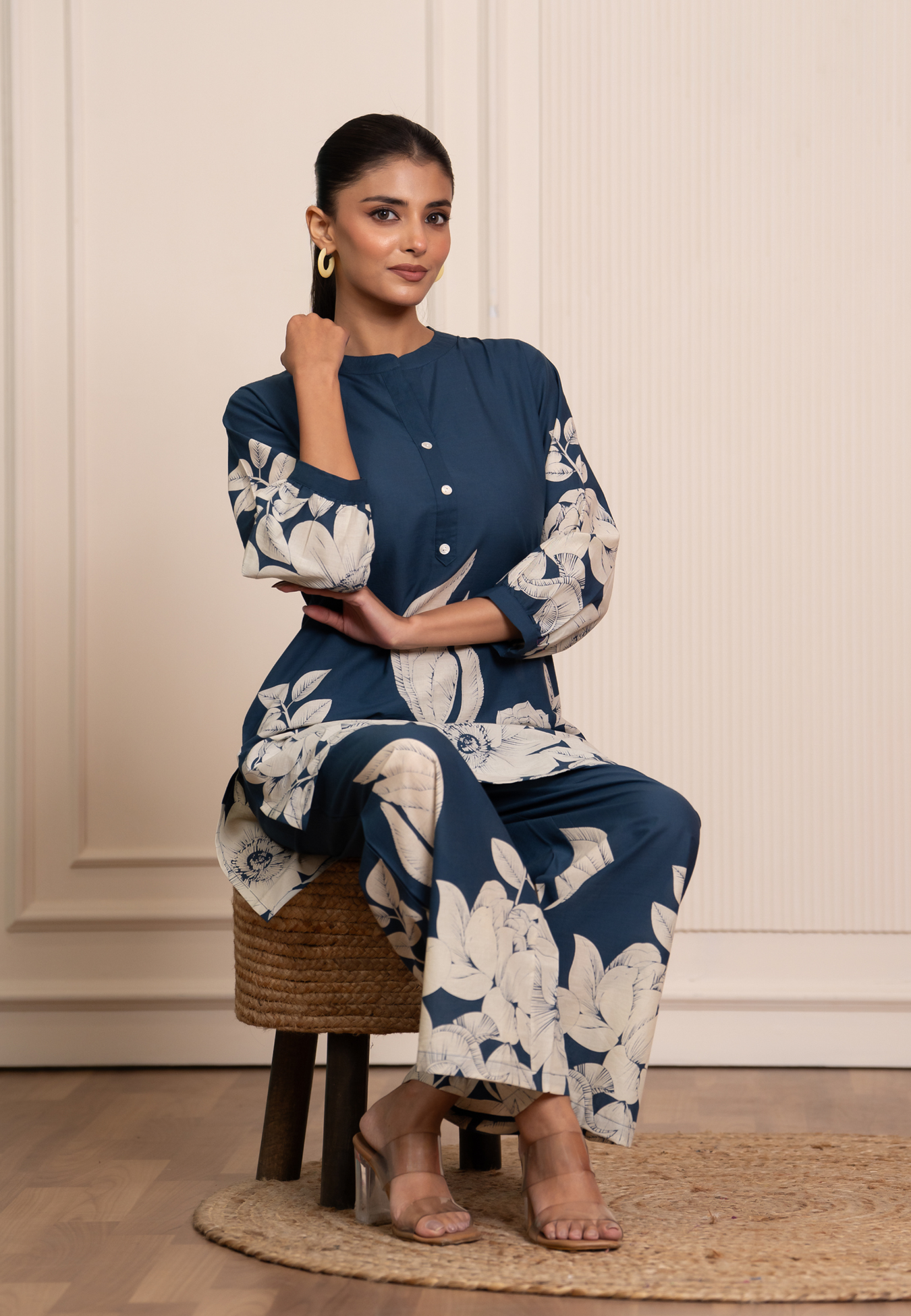 Ocean Blossom Cotton Co-ord Set
