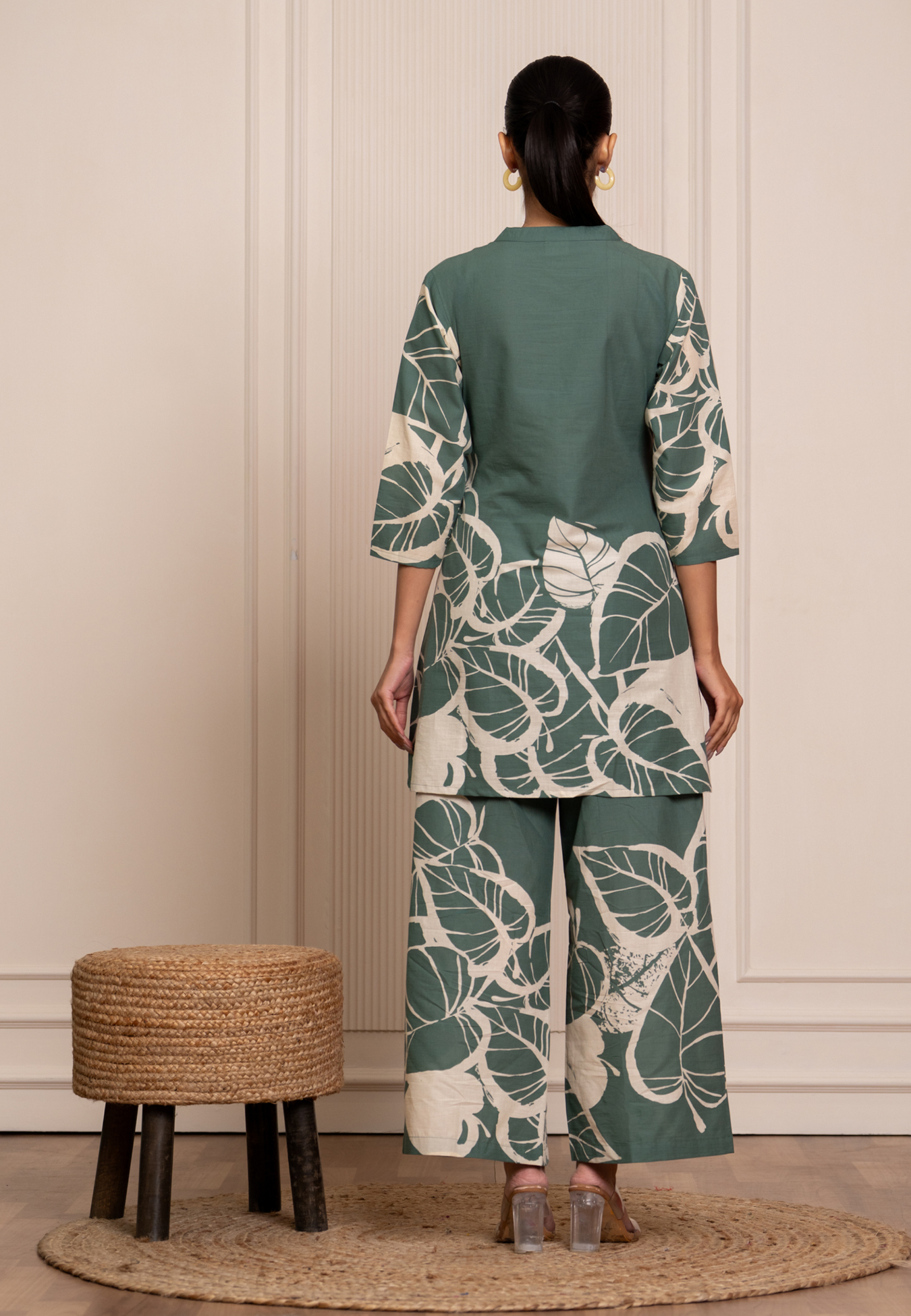 Olive Essence Cotton Co-ord Set