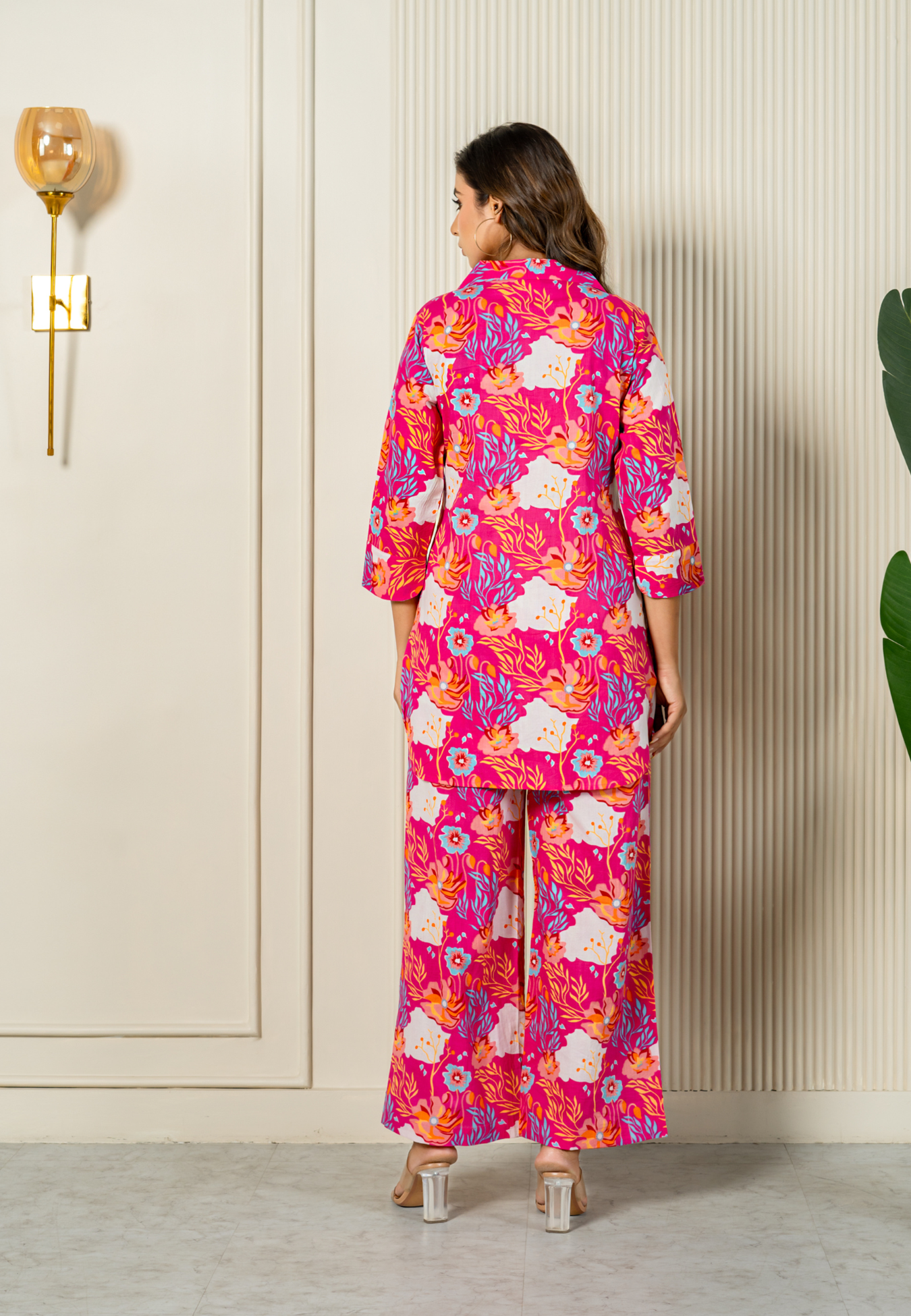 Pink Fiesta Cotton Loungewear Co-ord Set