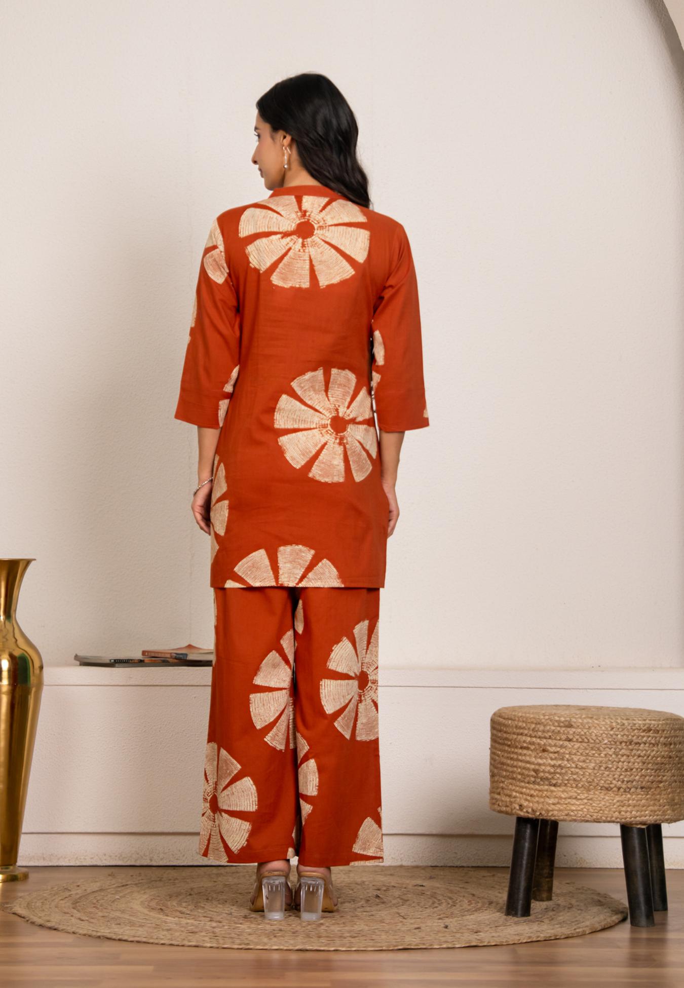 Soft Rust Cotton Co-ord Set