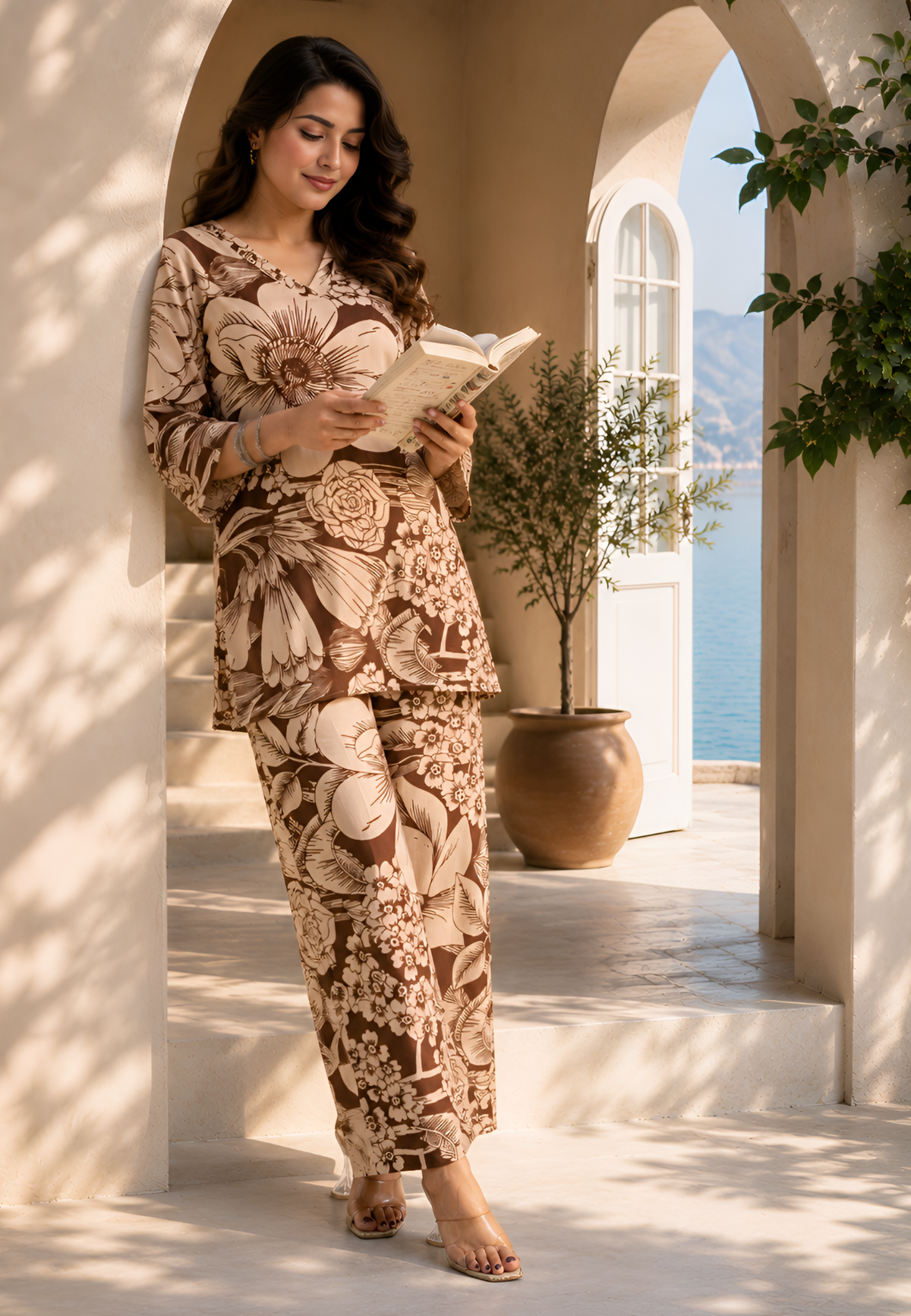 Cocoa Blossom Pure Cotton Co-ord Set