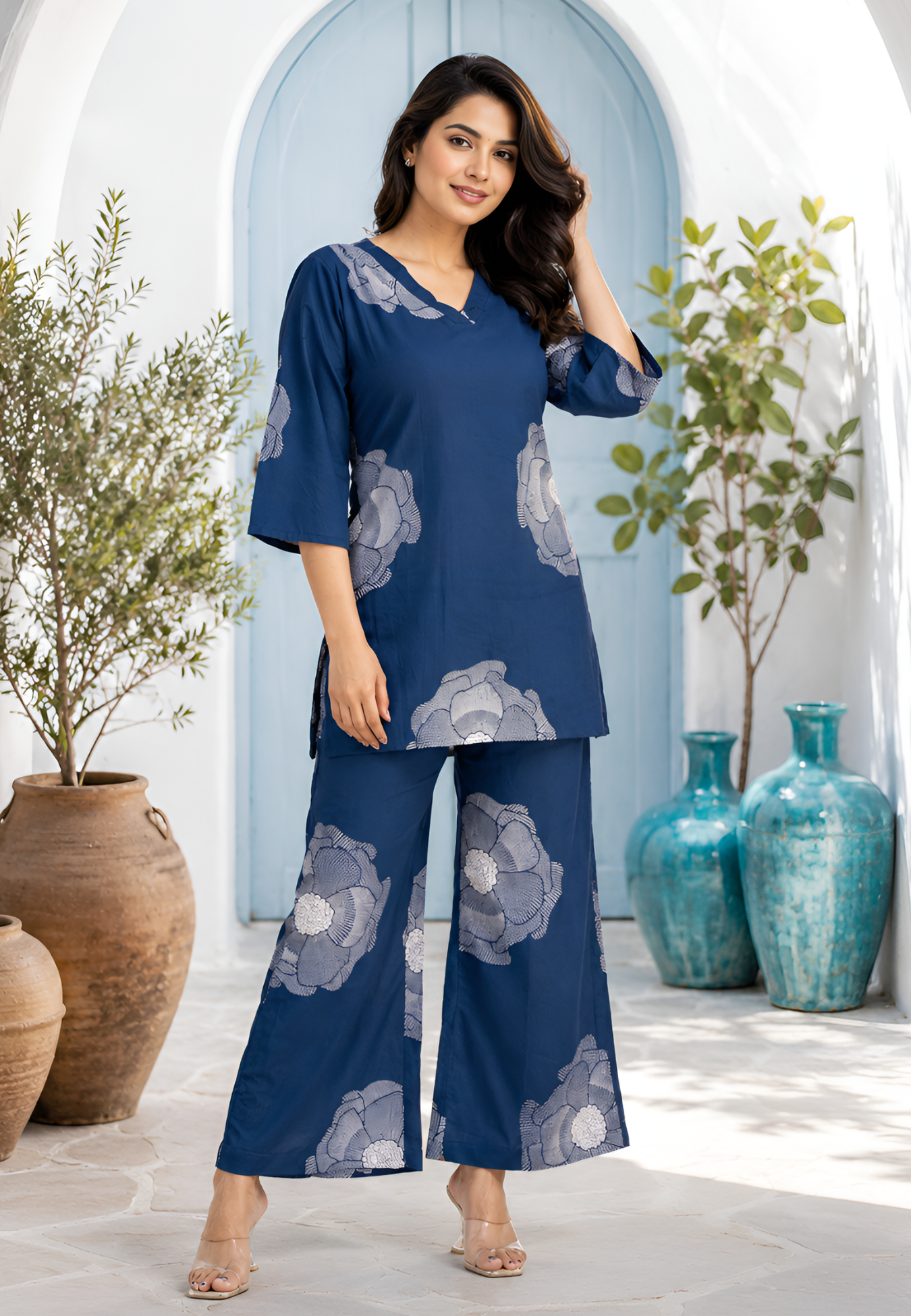 Royal Navy Bloom Pure Cotton Co-ord Set