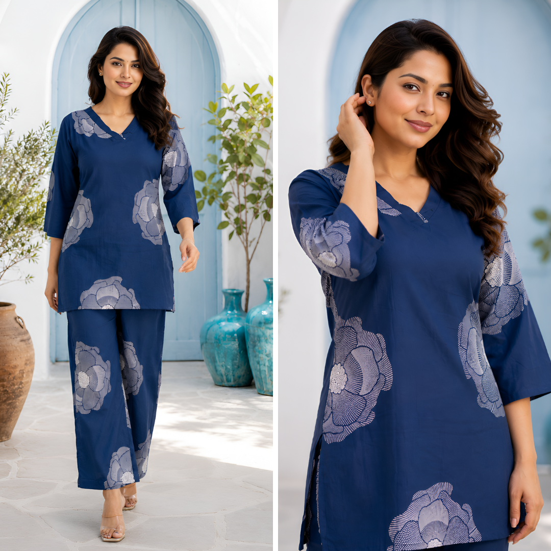 Royal Navy Bloom Pure Cotton Co-ord Set