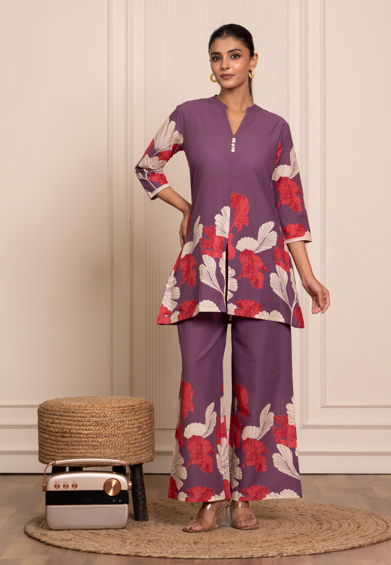 Royale Lavender Cotton Co-ord Set