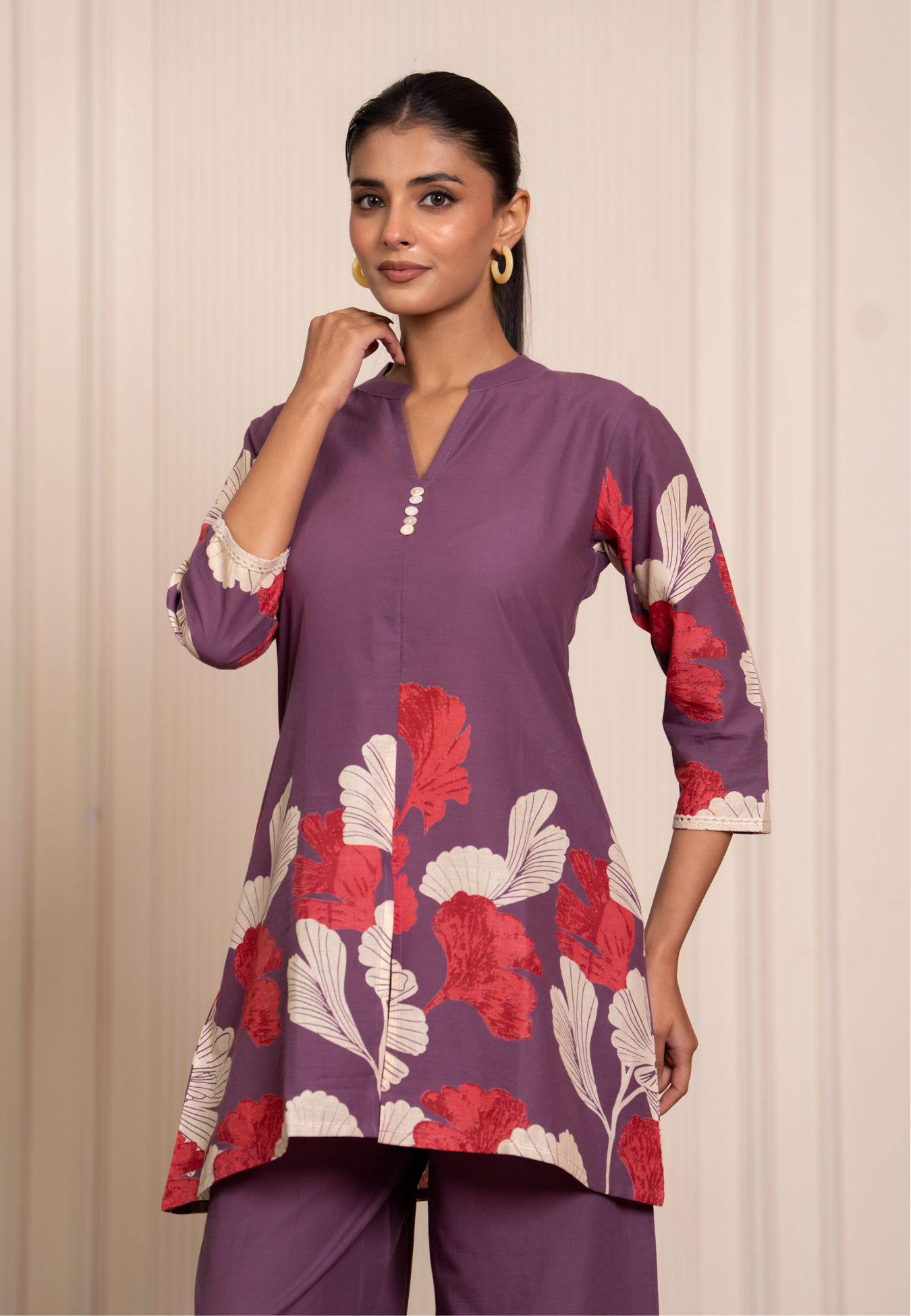 Royale Lavender Cotton Co-ord Set