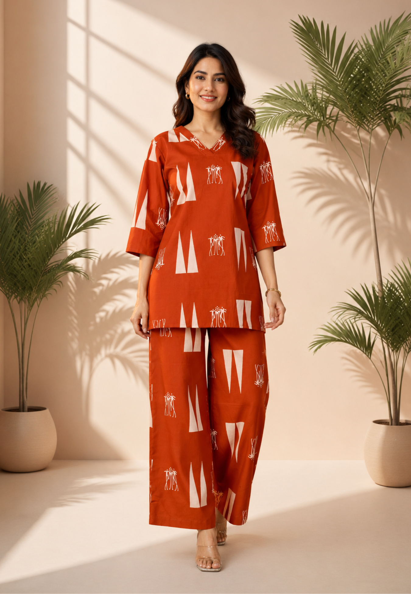 Rust Heritage Pure Cotton Co-ord Set