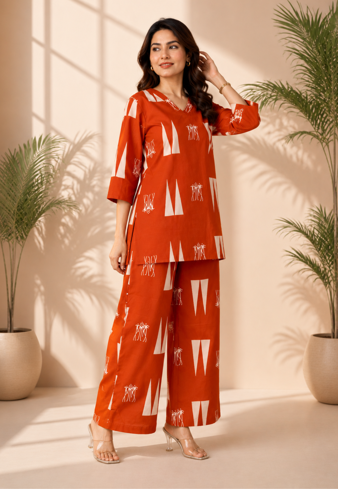 Rust Heritage Pure Cotton Co-ord Set