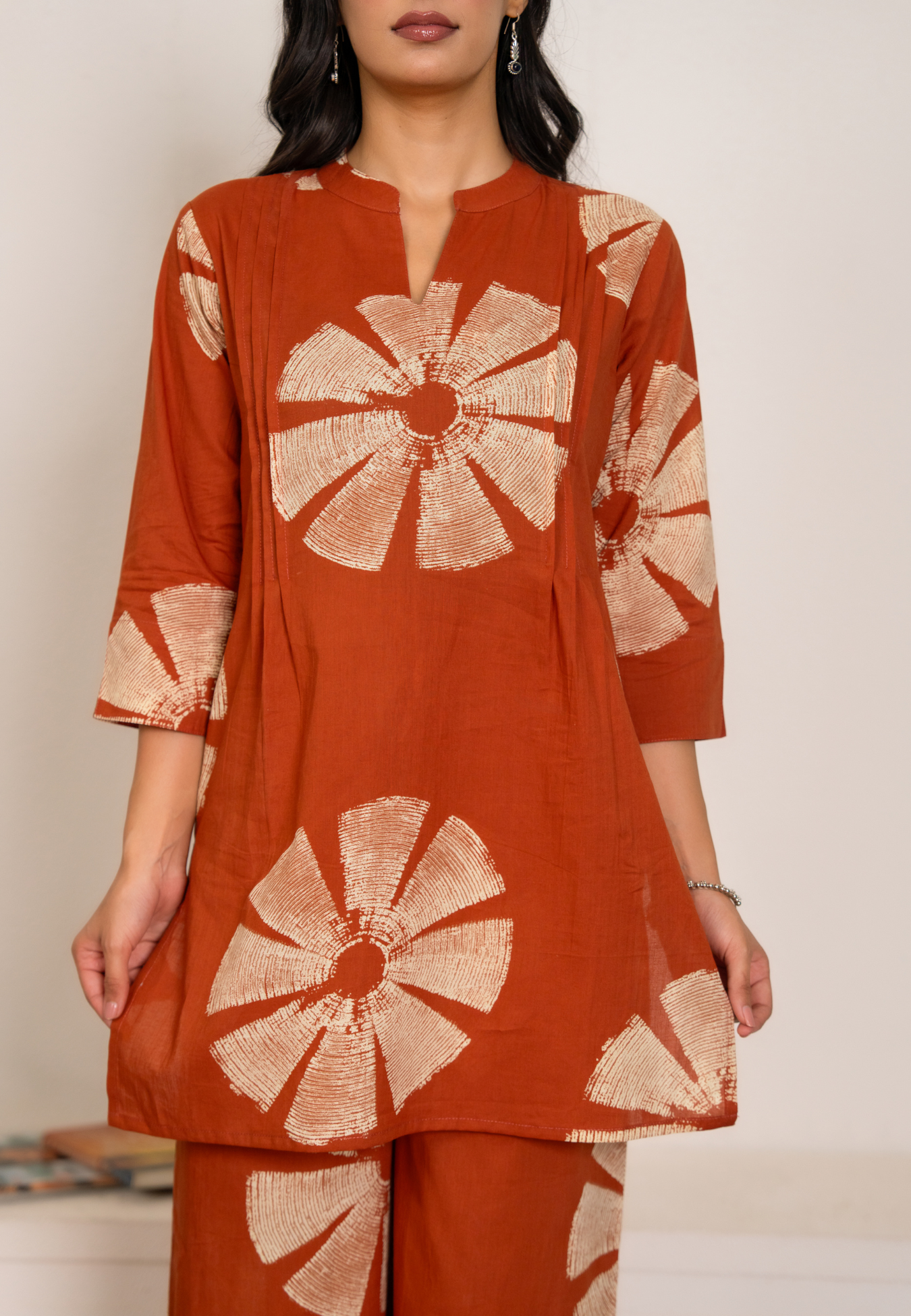 Soft Rust Cotton Co-ord Set