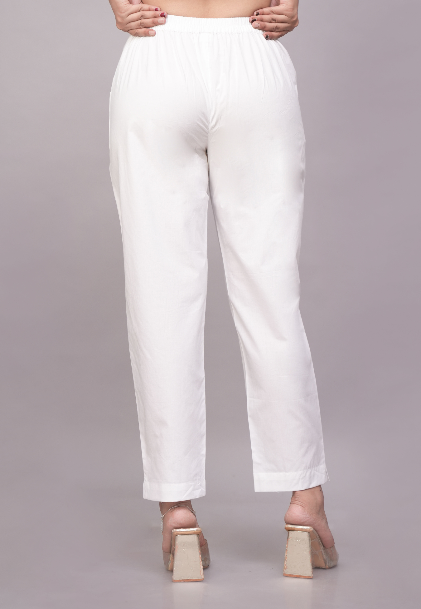 White Cotton Pants for Women – Breathable, Comfortable Everyday Wear
